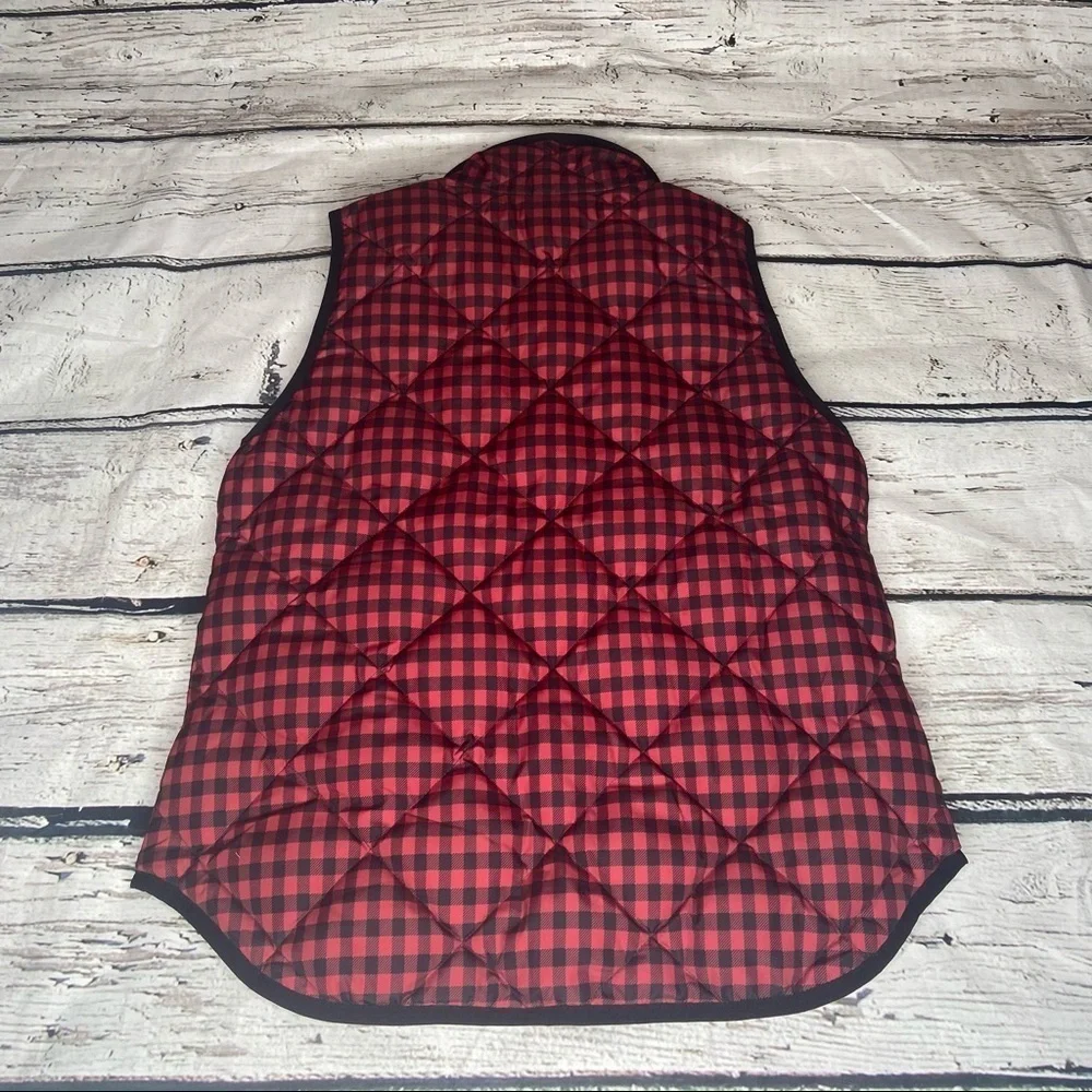 J. Crew Buffalo Plaid Quilted Excursion Vest Size S